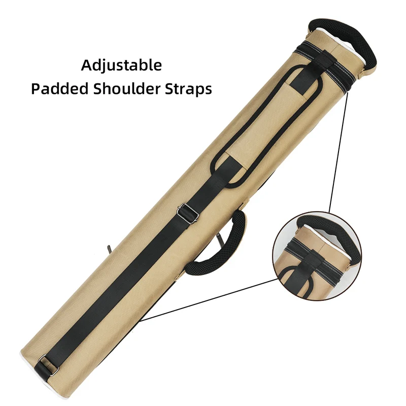 CRICAL Billiard Cue Case 6 Holes 2 Butts 4 Shafts High Capacity Oxford Canvas Bag Cue Case - Image 2