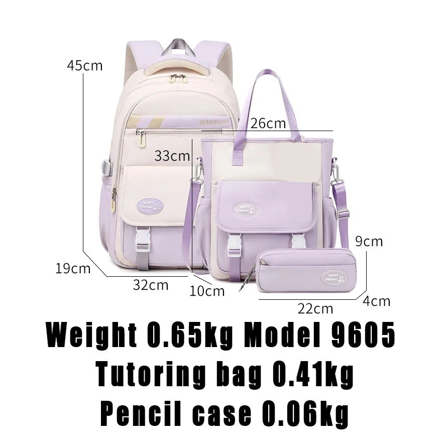 Waterproof Nylon School Bag Women Bags Sac a Impermeable New Design School Bag School Backpack for Children Students - Image 2